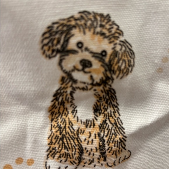 NWT Dog Print Canvas Tote Bag - Picture 2 of 9